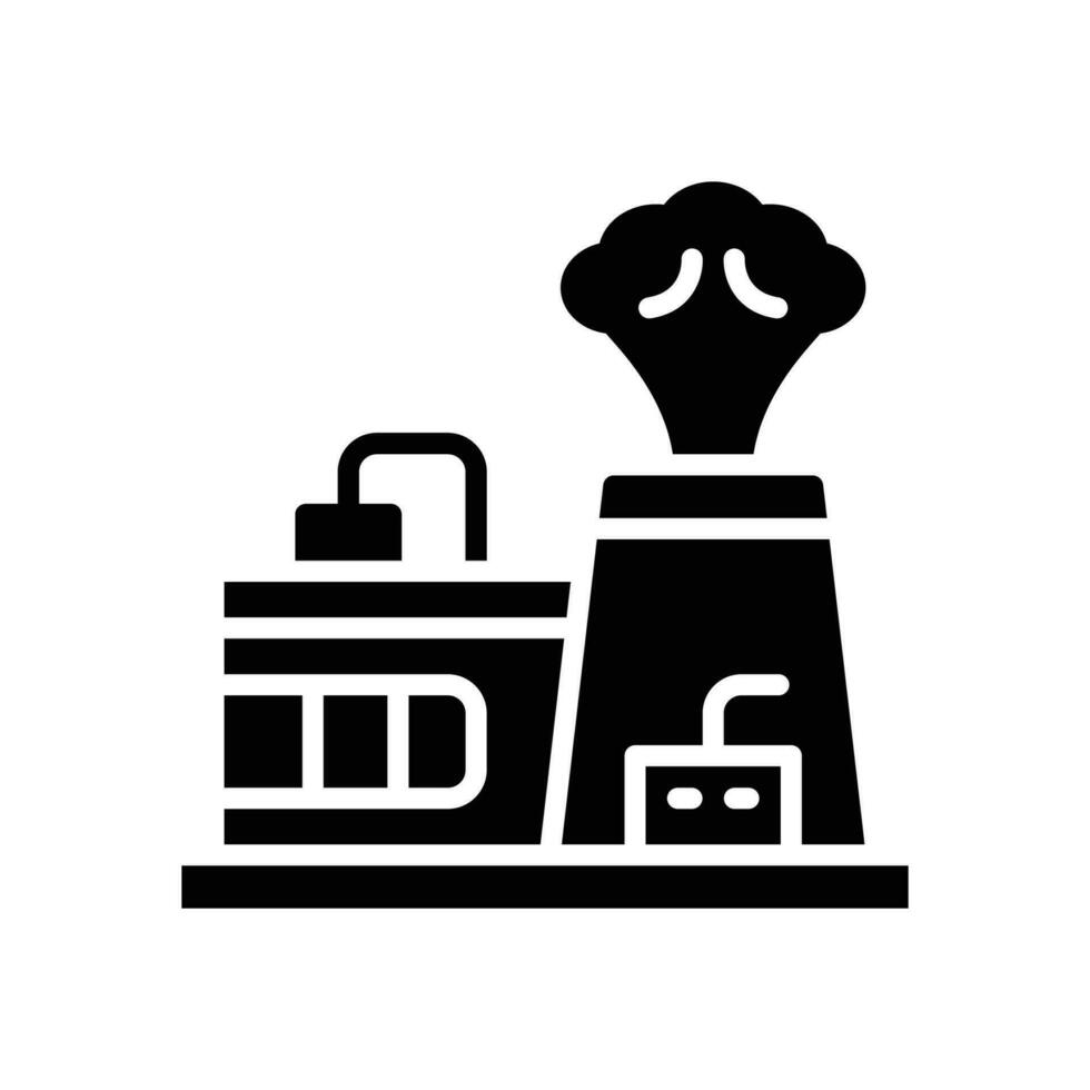 factory icon. vector glyph icon for your website, mobile, presentation, and logo design.