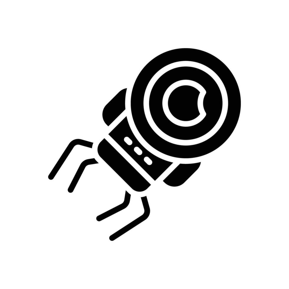 nano bot icon. vector glyph icon for your website, mobile, presentation, and logo design.