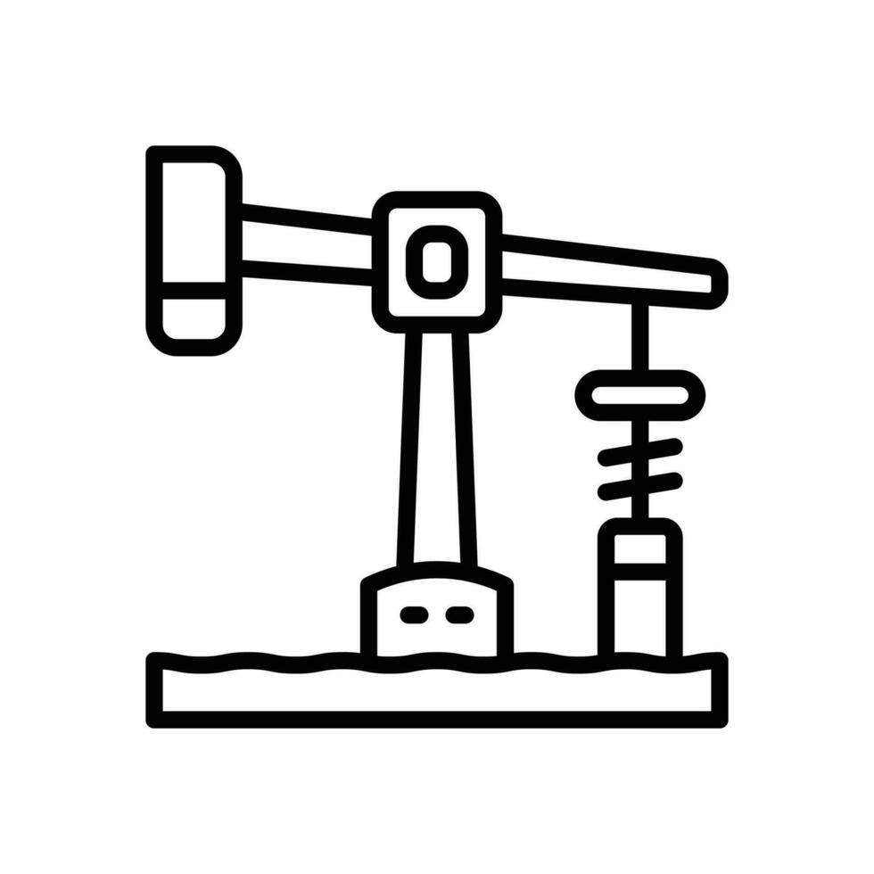 oil pump icon. vector line icon for your website, mobile, presentation, and logo design.