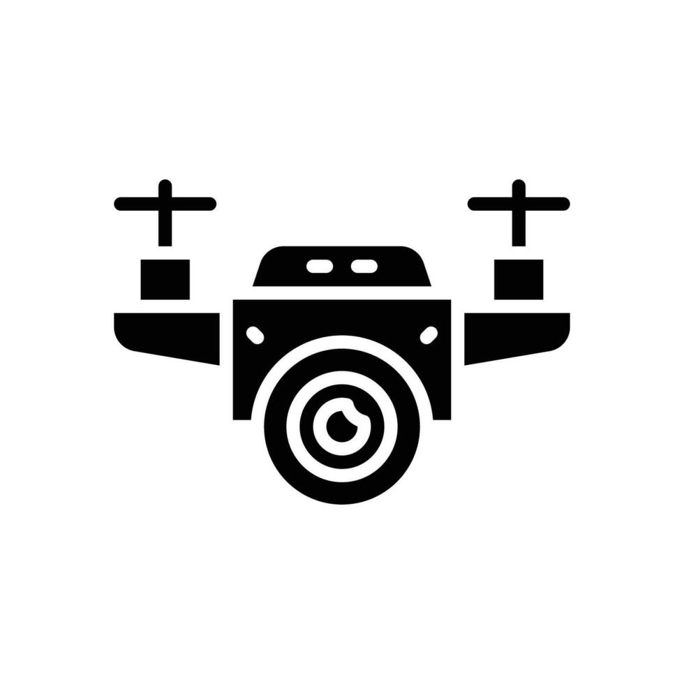 drone camera icon. vector glyph icon for your website, mobile, presentation, and logo design.