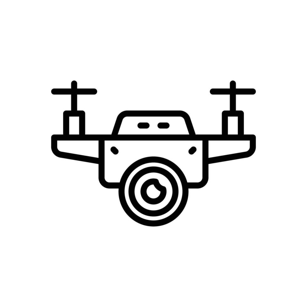 drone camera icon. vector line icon for your website, mobile, presentation, and logo design.