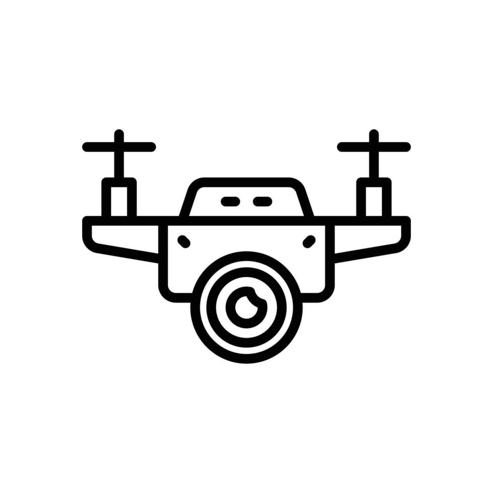 drone camera icon. vector line icon for your website, mobile, presentation, and logo design.