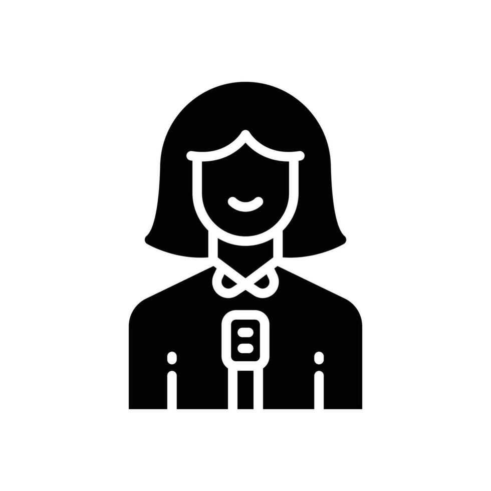 journalism icon. vector glyph icon for your website, mobile, presentation, and logo design.