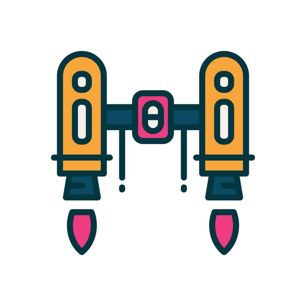 jet pack icon. vector line icon for your website, mobile, presentation, and logo design.