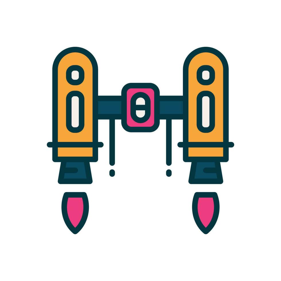 jet pack icon. vector line icon for your website, mobile, presentation, and logo design.