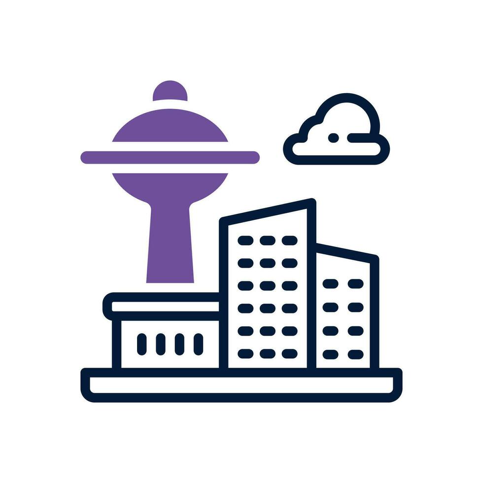 smart city icon. vector dual tone icon for your website, mobile, presentation, and logo design.