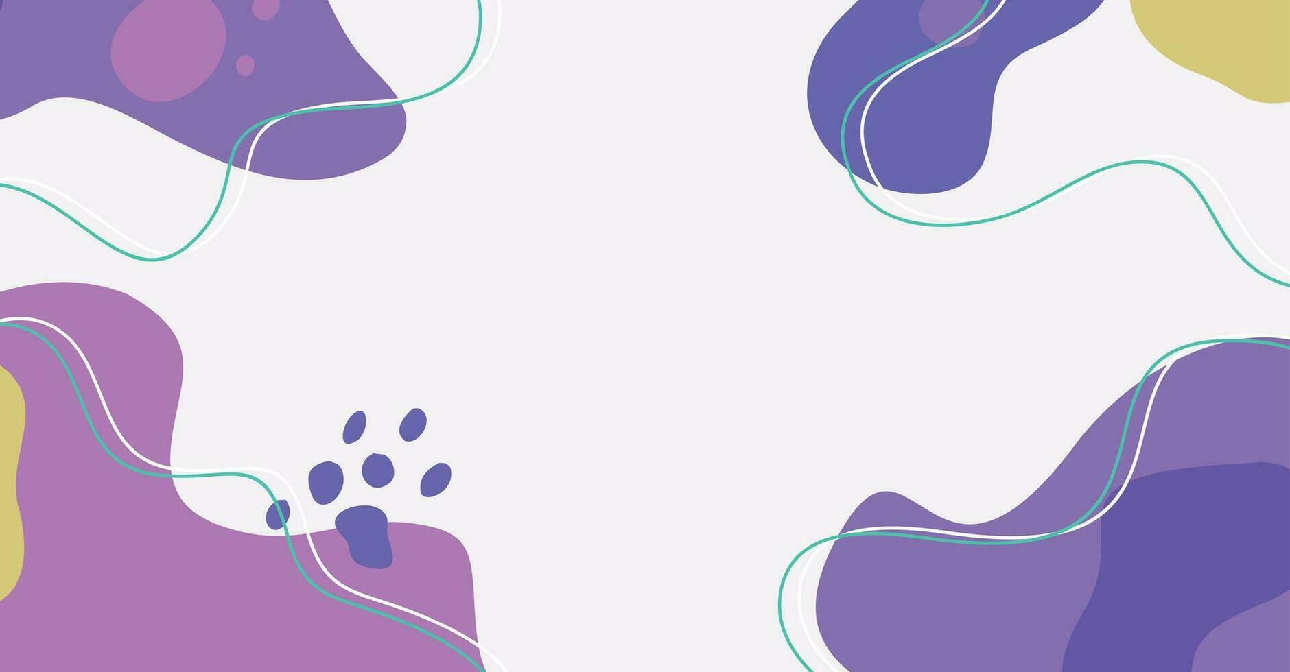 Modern trendy hand drawing various shapes and doodle objects abstract background. vector