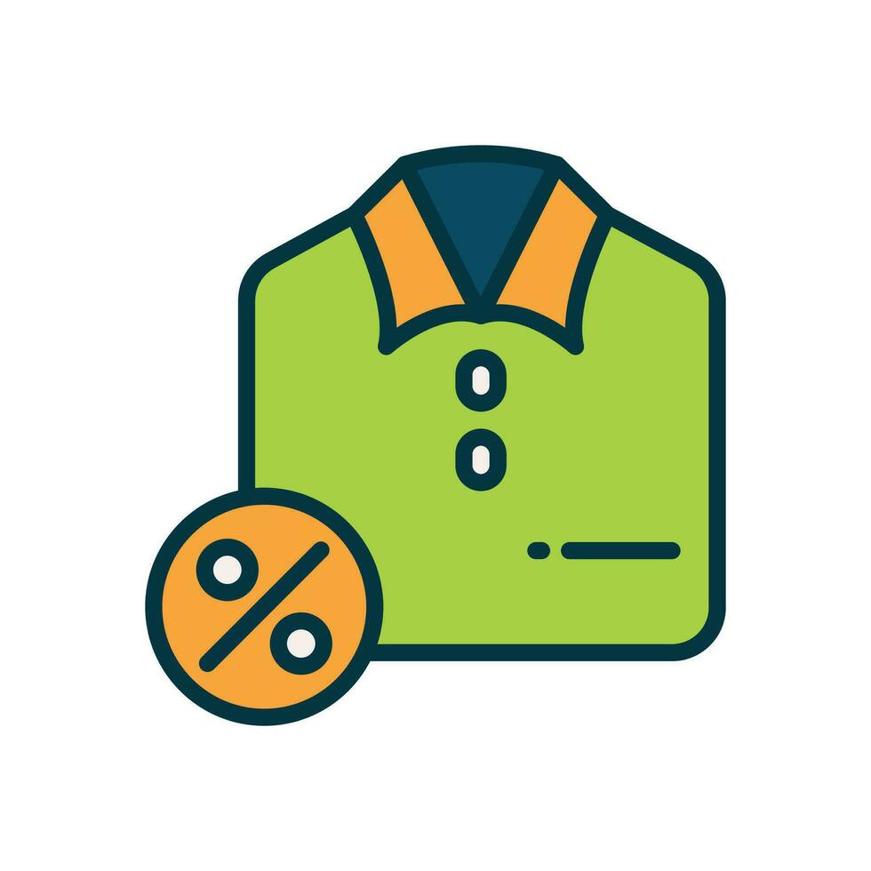 fashion discount icon. vector line icon for your website, mobile, presentation, and logo design.