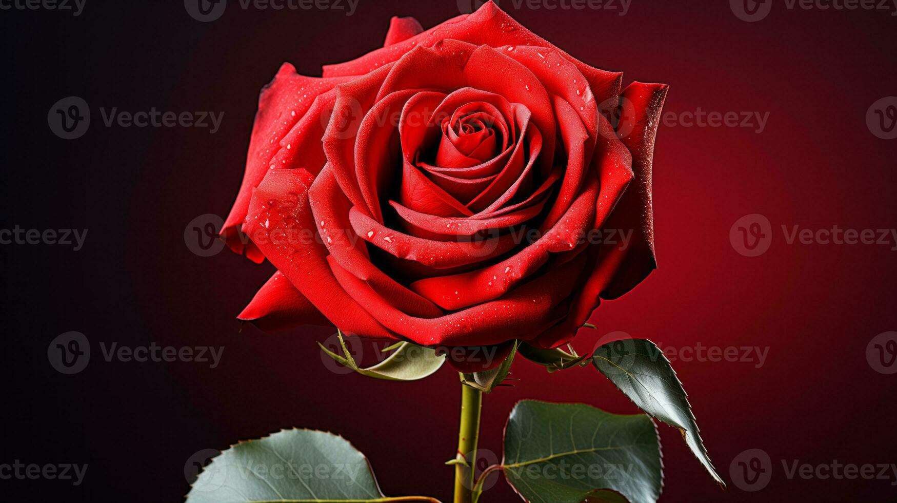 ai generado dos loros en un rama con rosado flores en el antecedentes. San Valentín día. foto