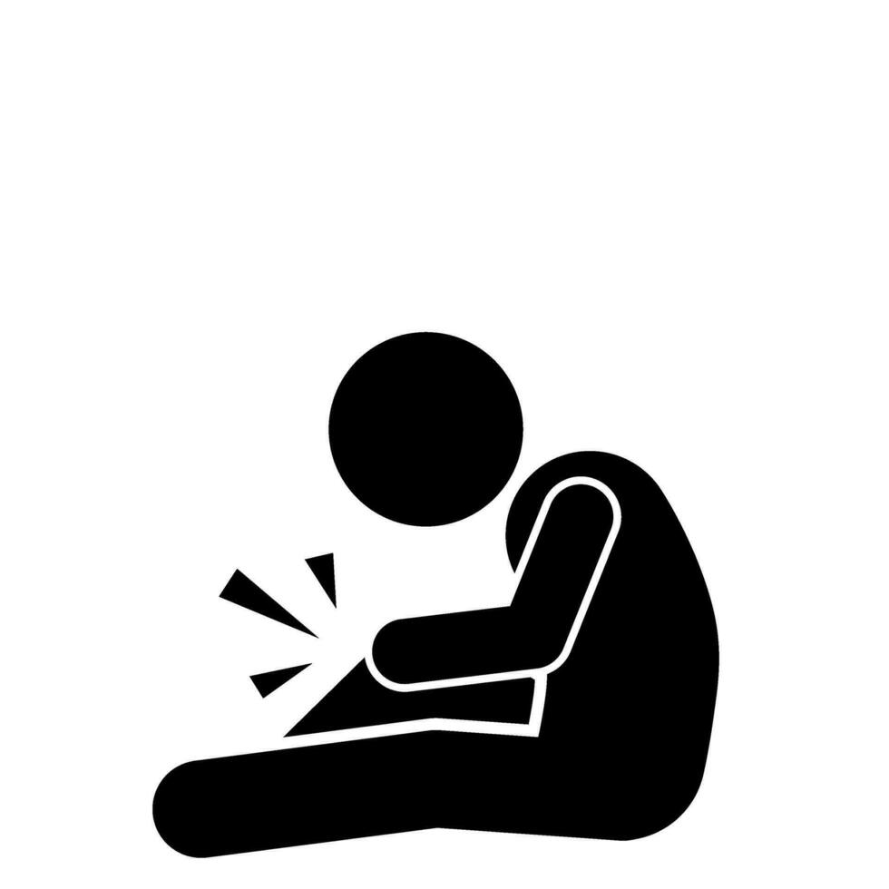 STICKMAN VECTOR ILLUSTRATION, PICTOGRAM, STICK FIGURE FOOT INJURY, ACL INJURY, BROKEN LEG
