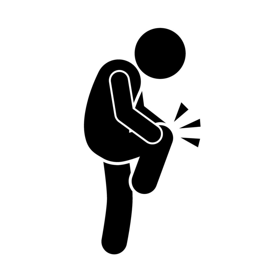 STICKMAN VECTOR ILLUSTRATION PICTOGRAM STICK FIGURE FOOT INJURY ACL stickman-vector-illustration-pictogram-stick-figure-foot-injury-acl