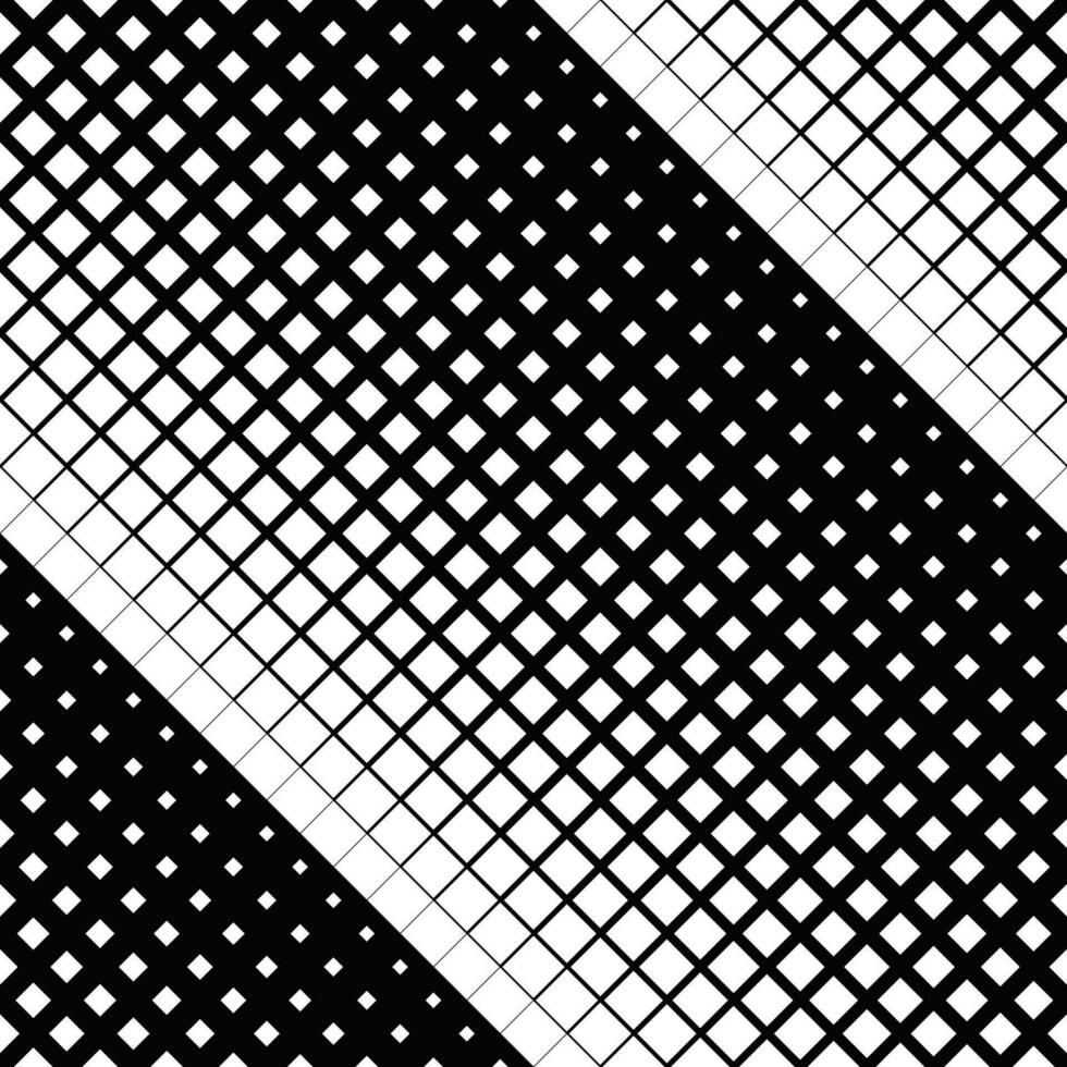 Black and White Seamless Square Pattern Background vector