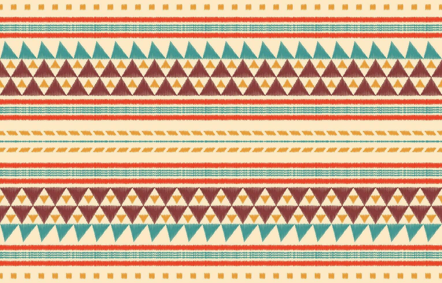 Ethnic abstract ikat art. Aztec ornament print. geometric ethnic pattern seamless  color oriental.  Design for background ,curtain, carpet, wallpaper, clothing, wrapping, Batik, vector illustration.