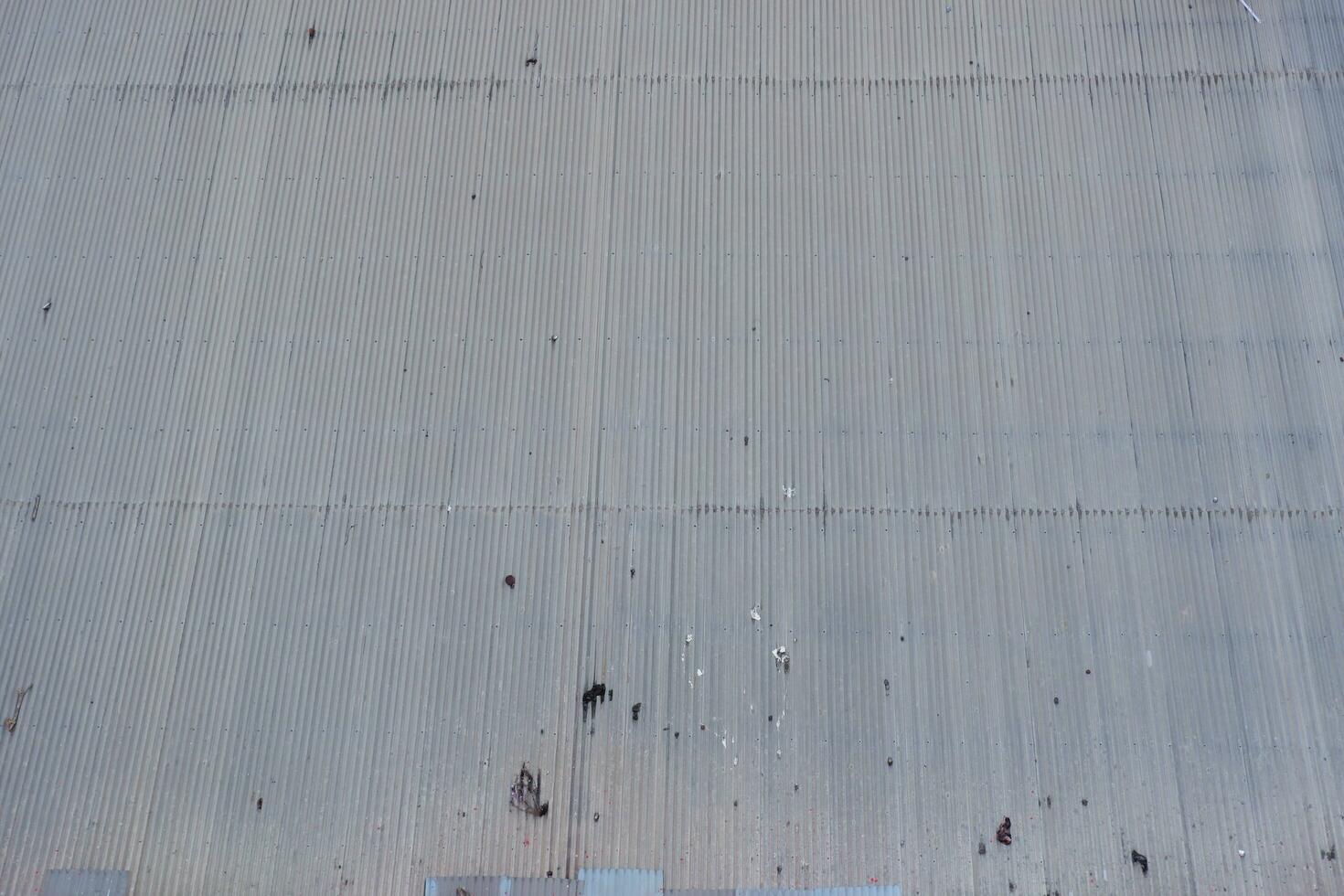 Tin roofs have a smooth and dense background texture photo