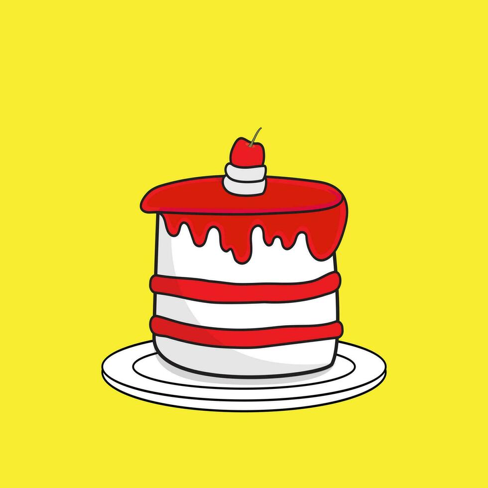 Cake vector ilustration graphic