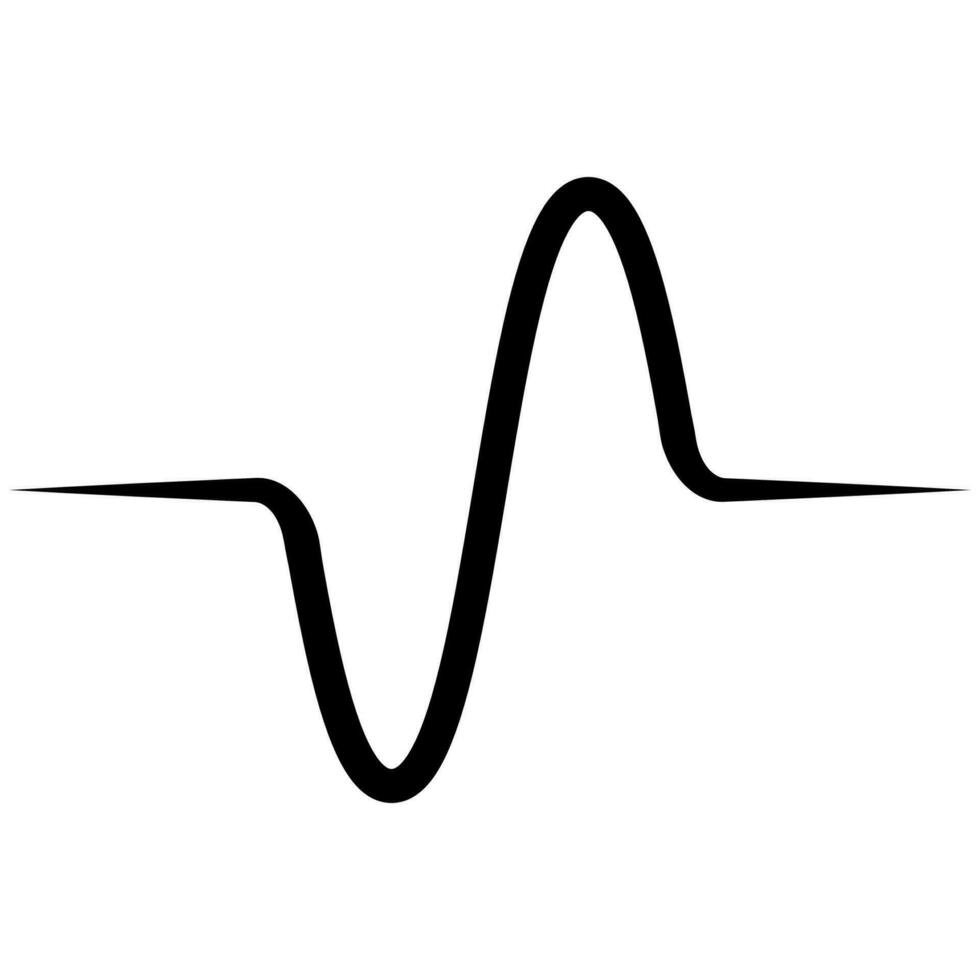 seno ola, grafico gráfico frecuencia pecado ola inversor, puro seno vector