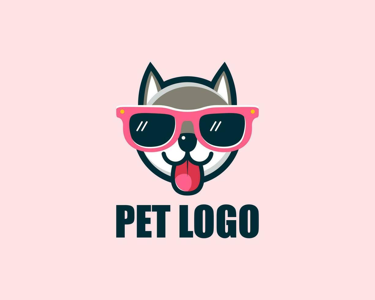 lindo, juguetón mascota logo. sencillo aún elegante, esta diseño capturas el esencia de alegría y compañerismo, haciendo eso Perfecto para relacionado con mascotas negocios buscando un encantador identidad. vector