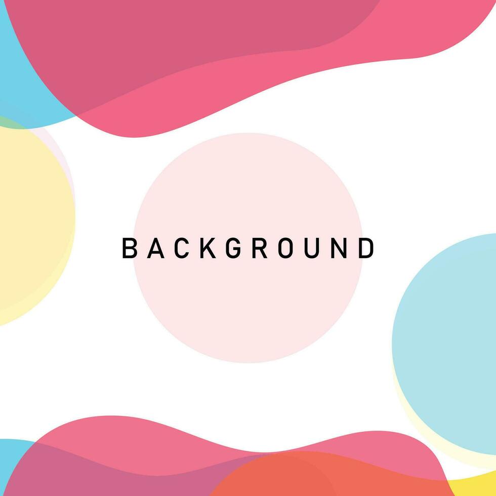 Colorful abstract shapes background vector. Template design for card, banner, wallpaper design vector