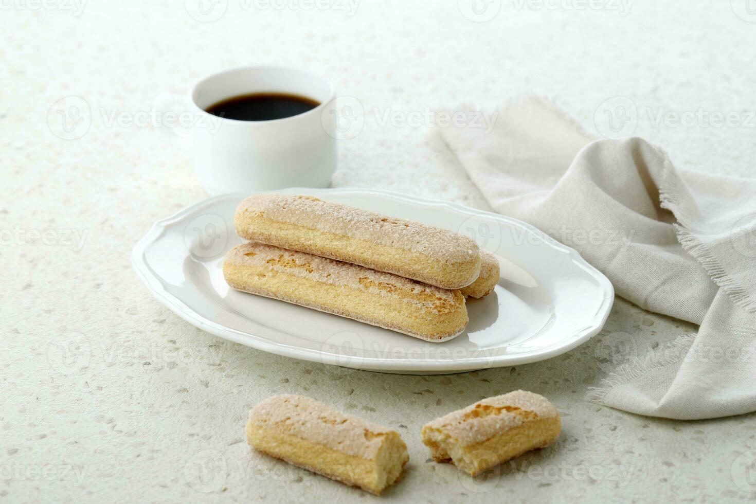 Lady Finger Italian Cookie Savoiardi. photo