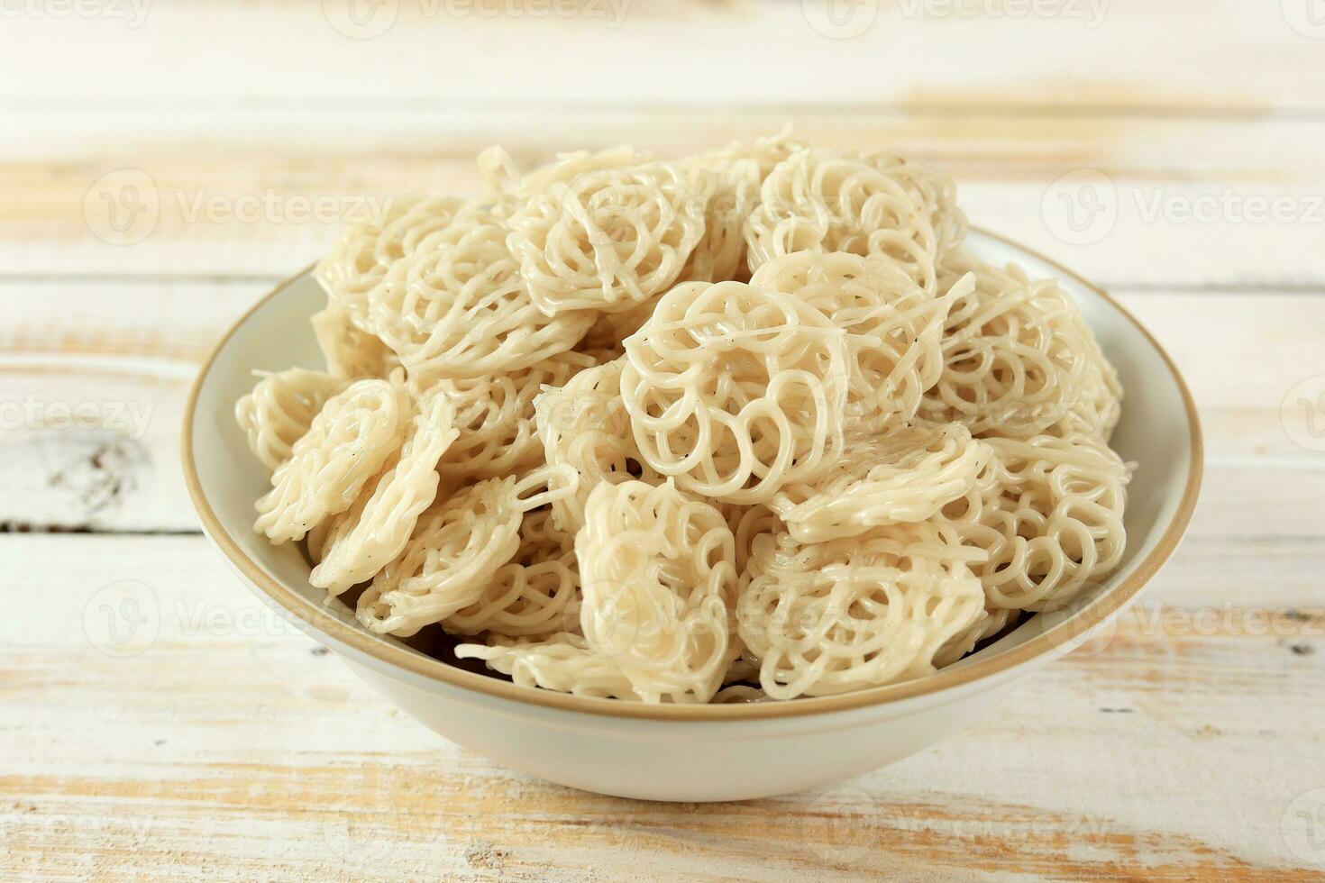 Kerupuk Kembang Mawar Mentah or Raw Rose Crackers photo