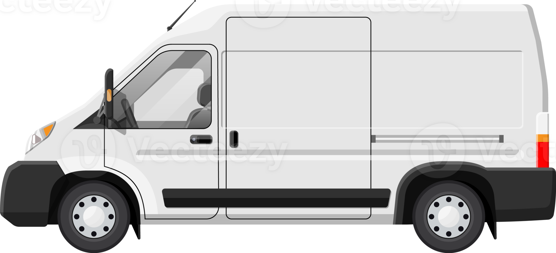 White delivery van png