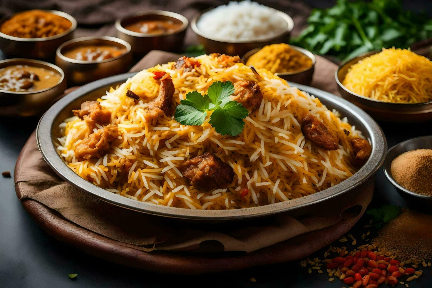 AI generated indian food is a popular dish in india photo