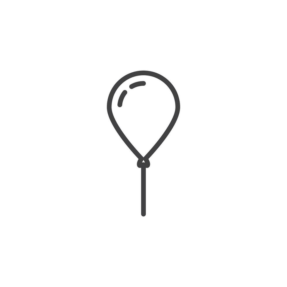 balloon icon. sign for mobile concept and web design. Outline vector icon. Symbol, logo illustration. Vector graphics