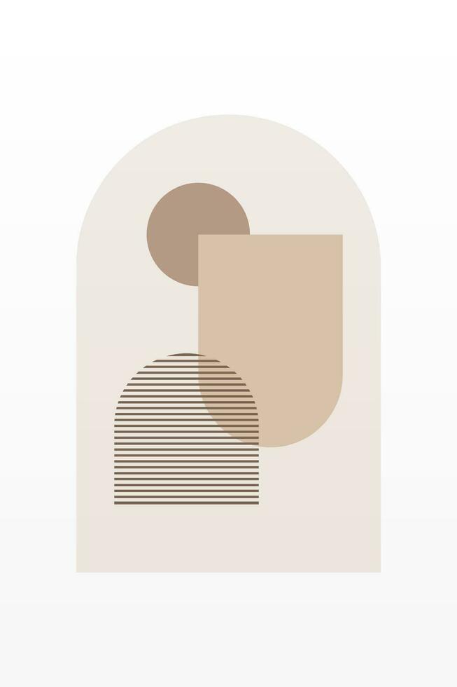 Modern Boho Art Background vector