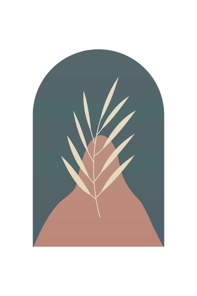 Modern Boho Art Background vector