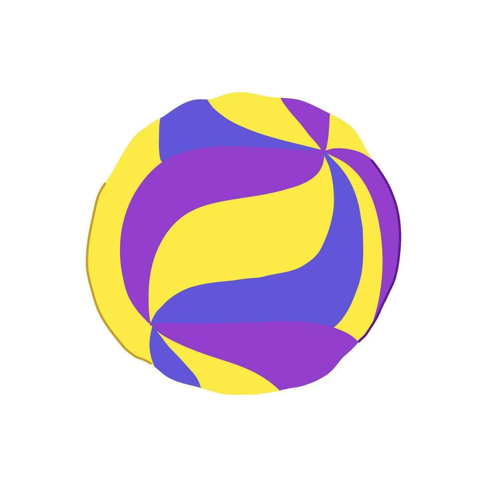 play volleyball ball cartoon vector illustration