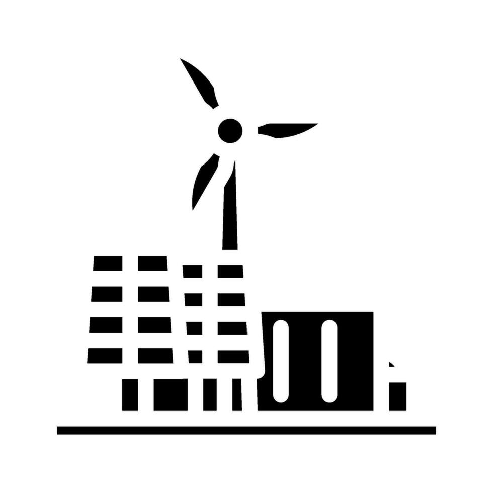 renewable integration energy glyph icon vector illustration