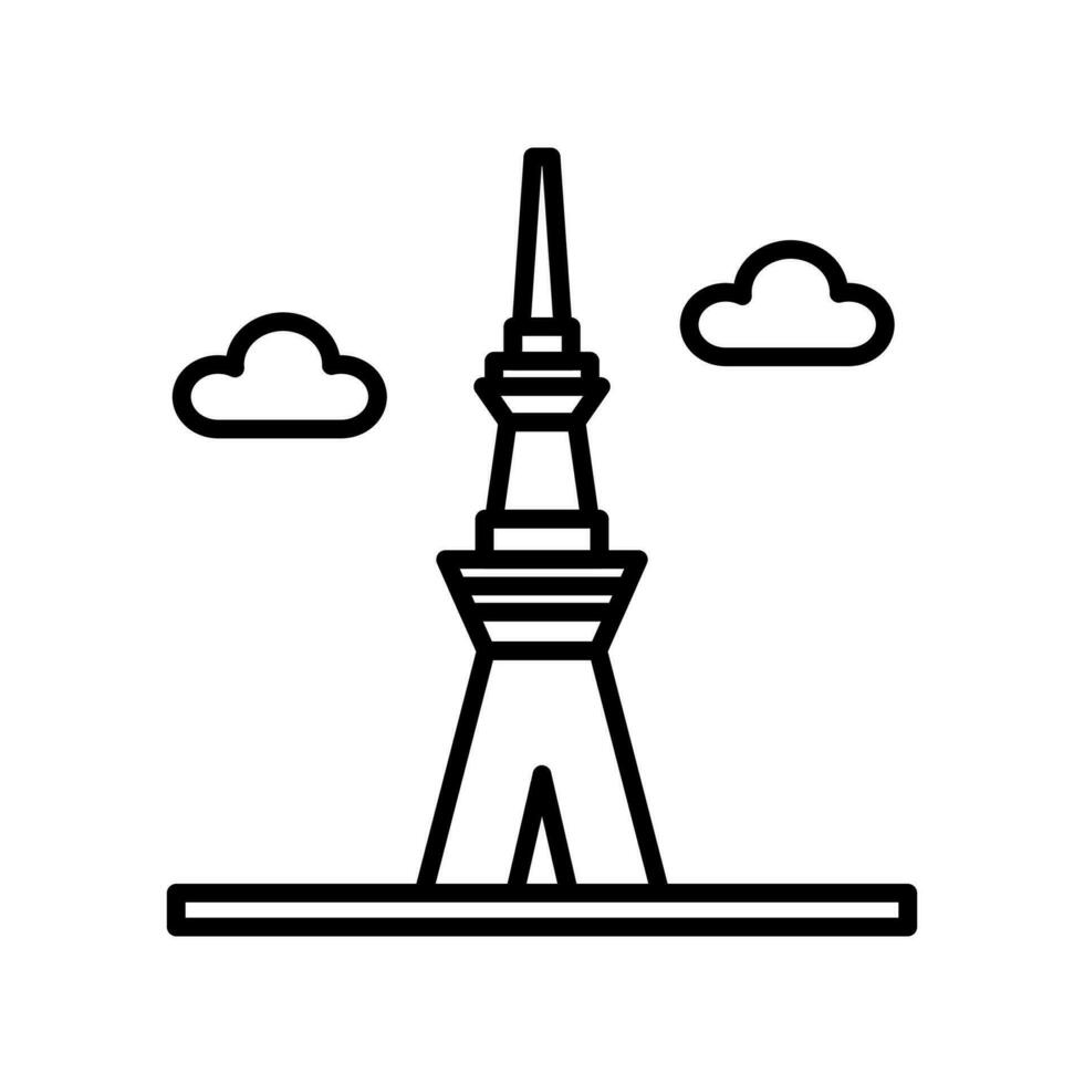 Tokyo Skytree icon in vector. Illustration vector