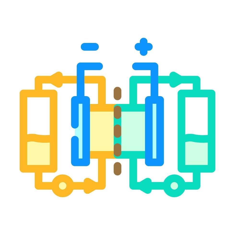 hybrid storage system color icon vector illustration