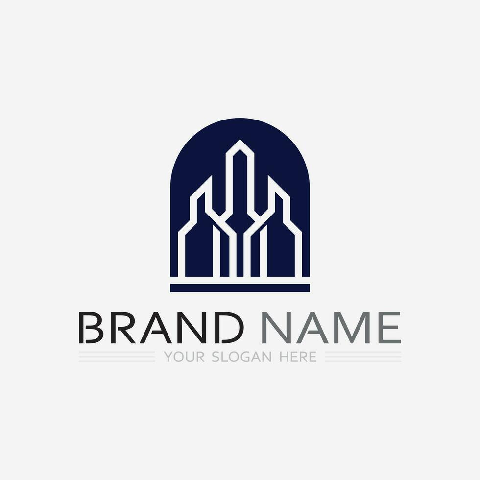 Building logo vector illustration design,Real Estate logo template, Logo symbol icon