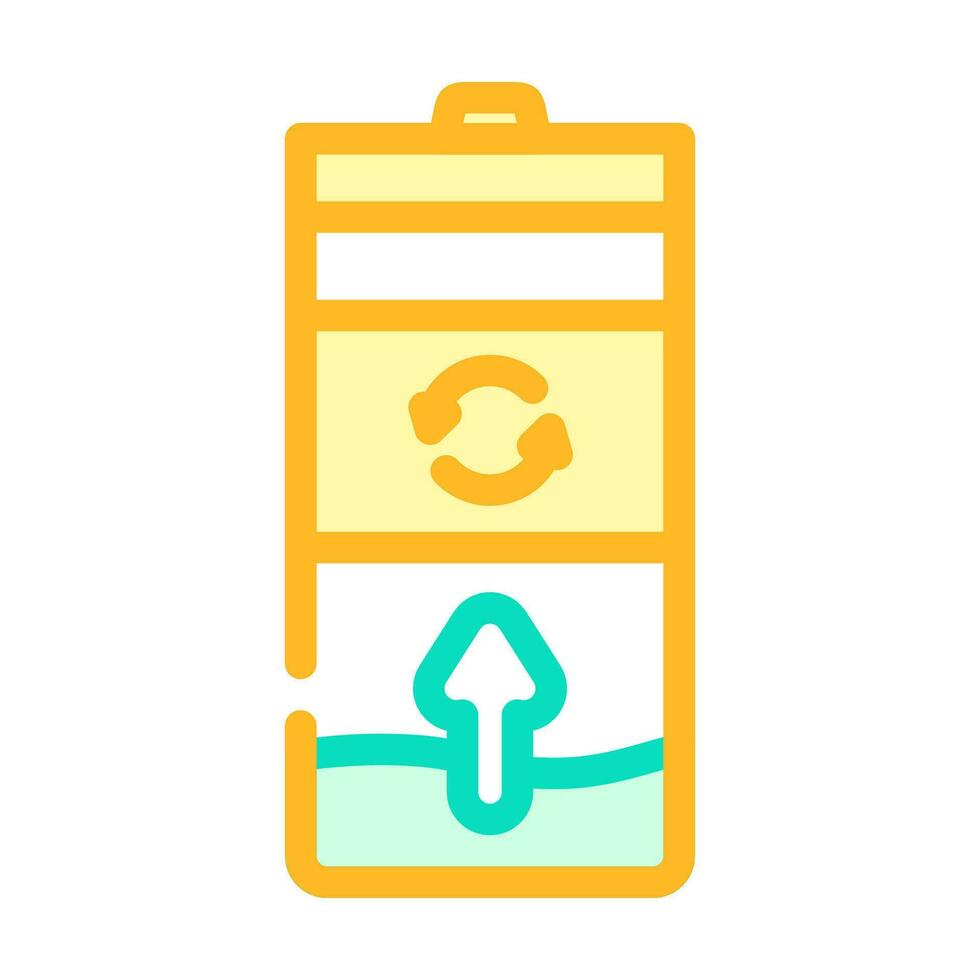 rechargeable battery color icon vector illustration