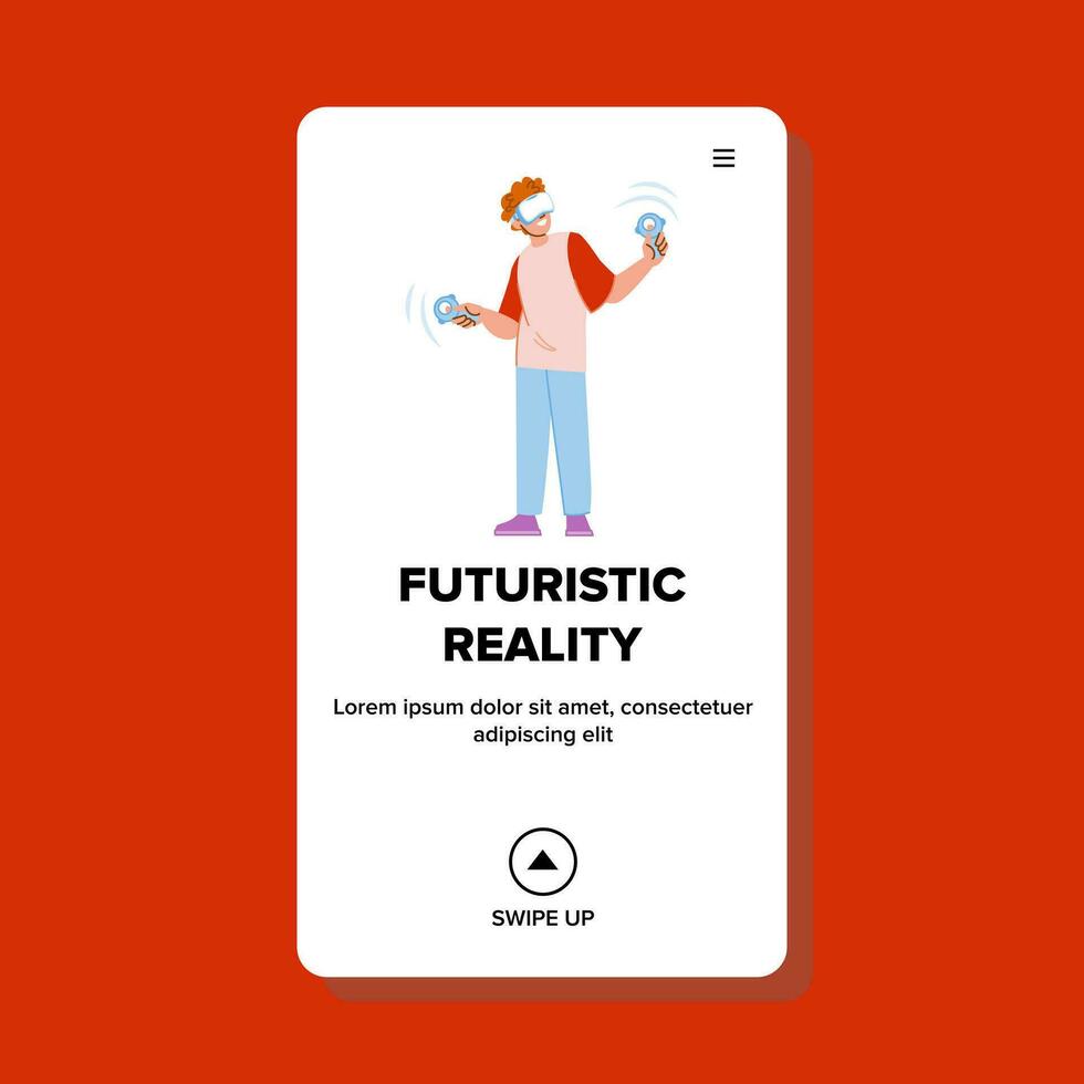 digital futuristic reality vector