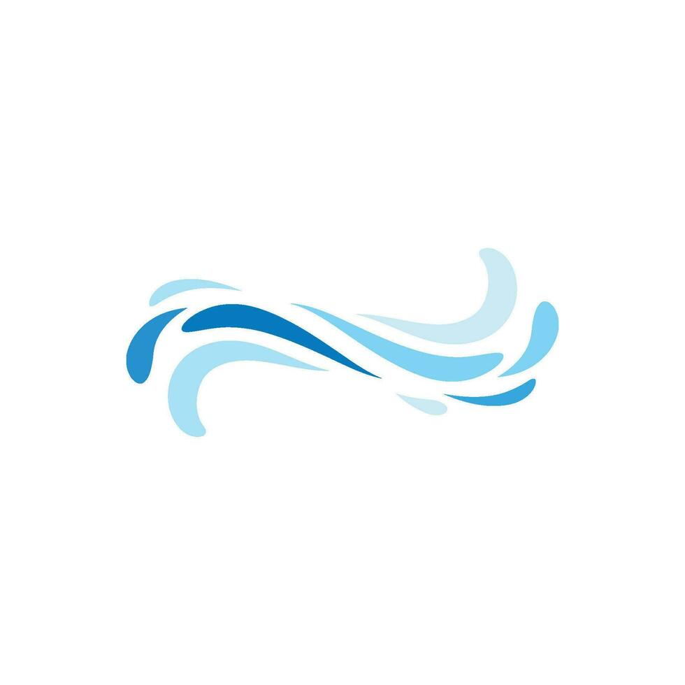 Water wave icon vector