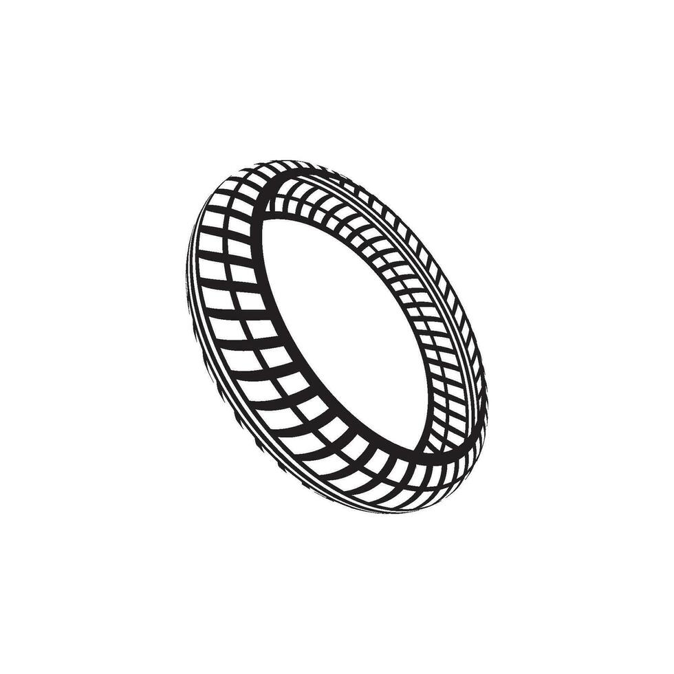 Tire vector icon illustration