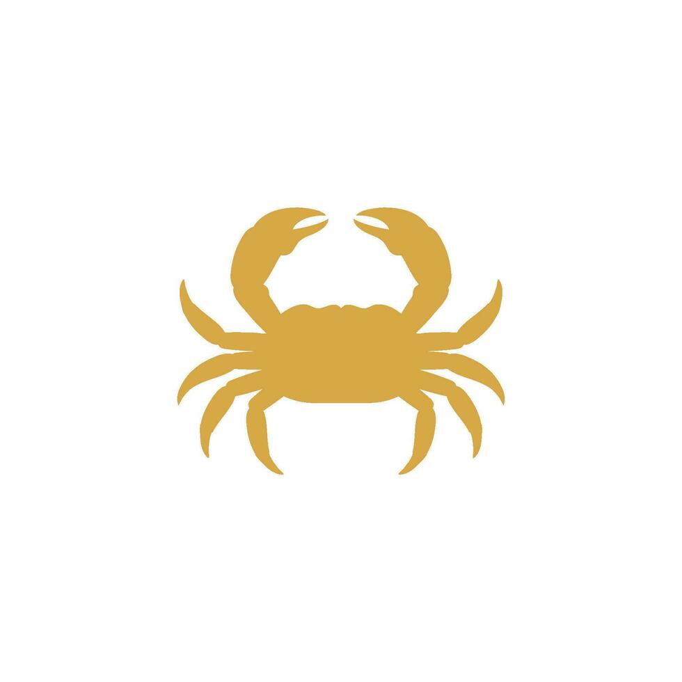 Crab vector icon illustration