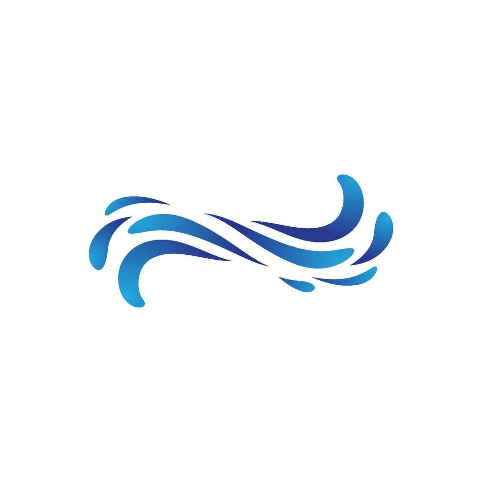 Water wave icon vector