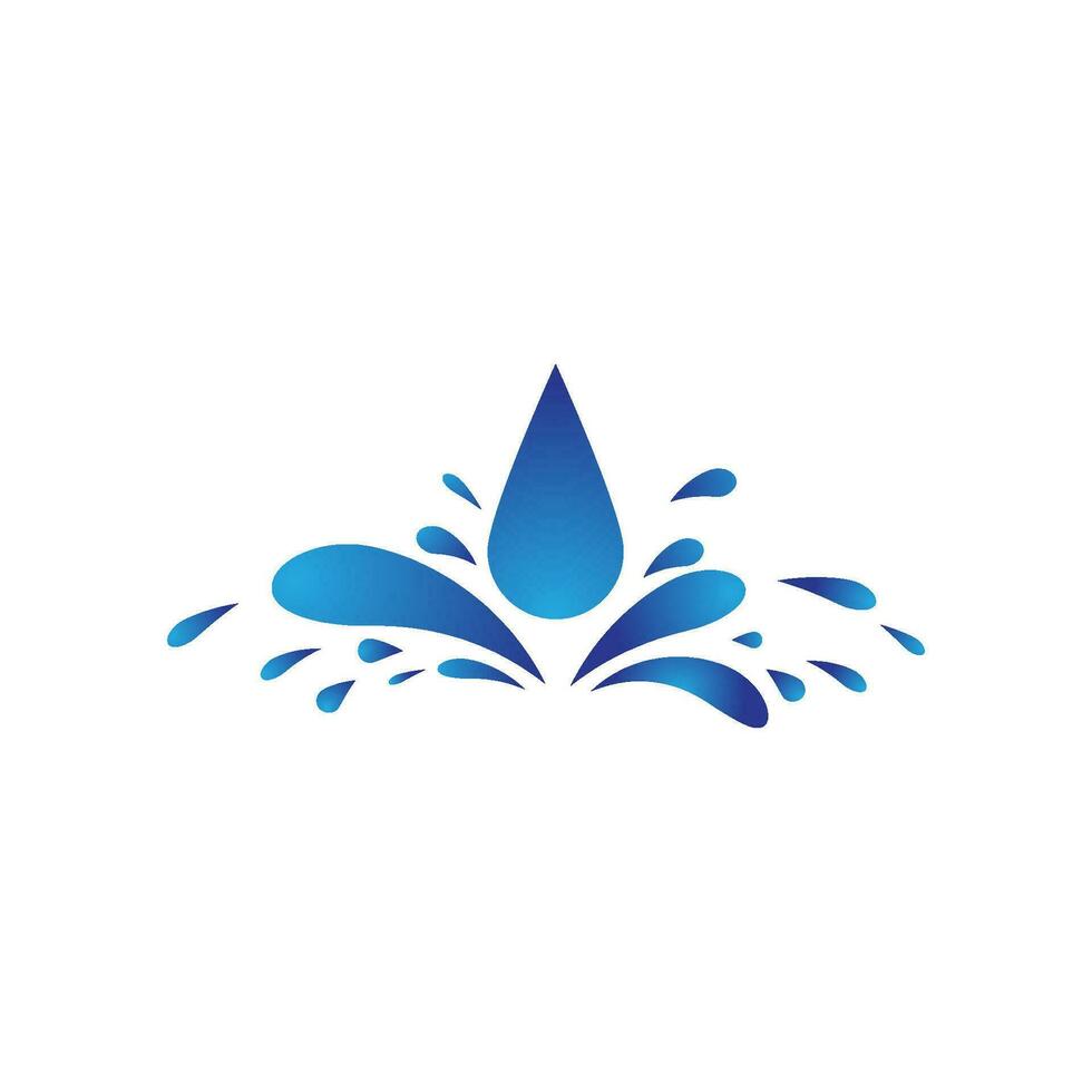 Water wave icon vector