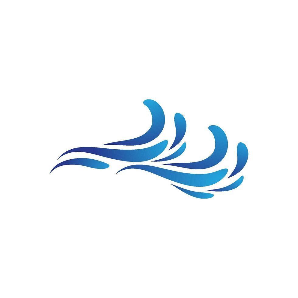 Water wave icon vector