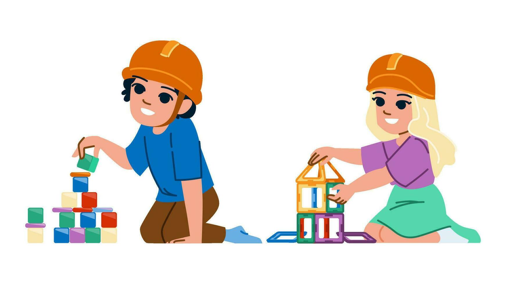 building kid builder vector