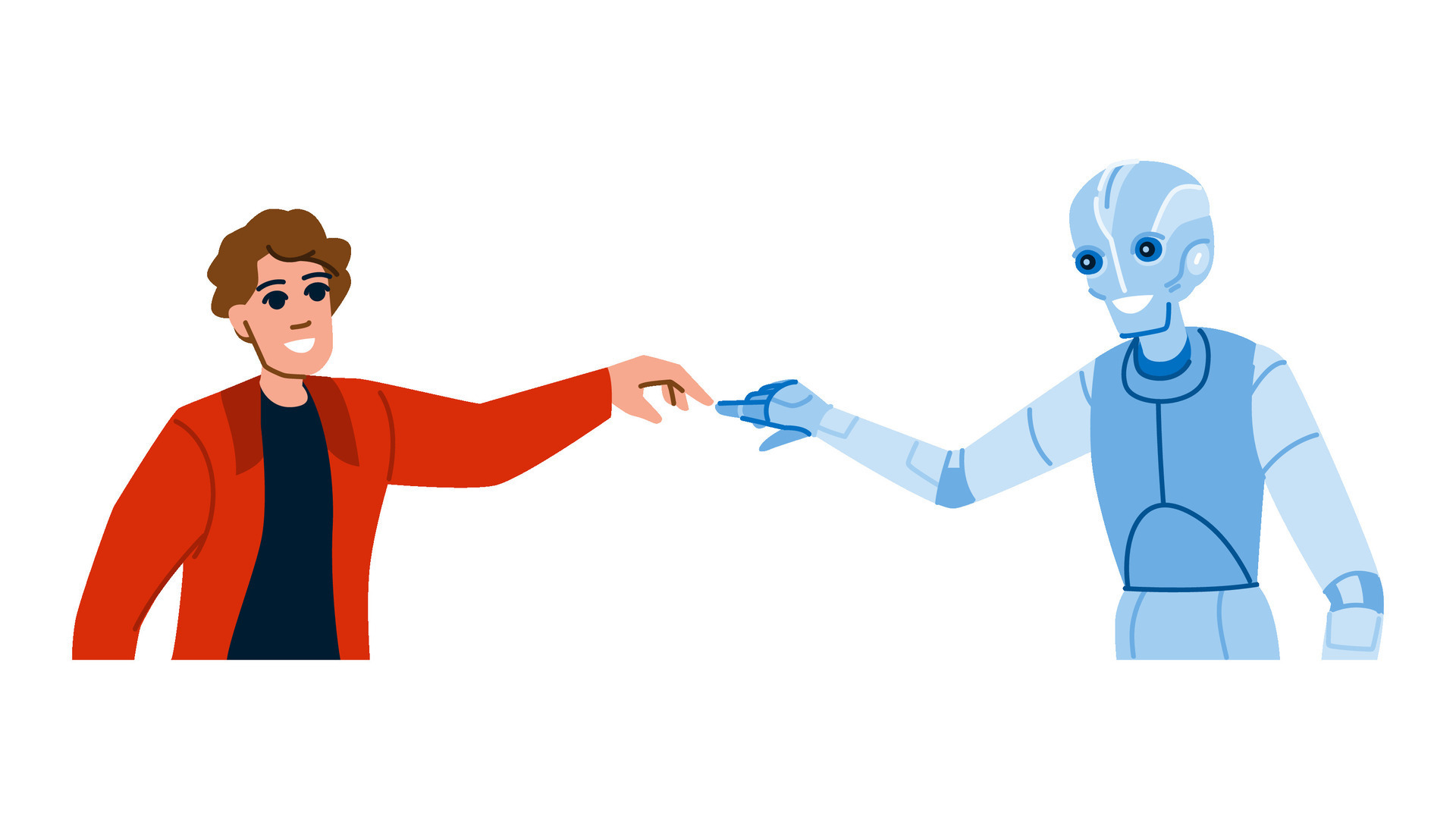 future human computer interaction vector 35745519 Vector Art at Vecteezy