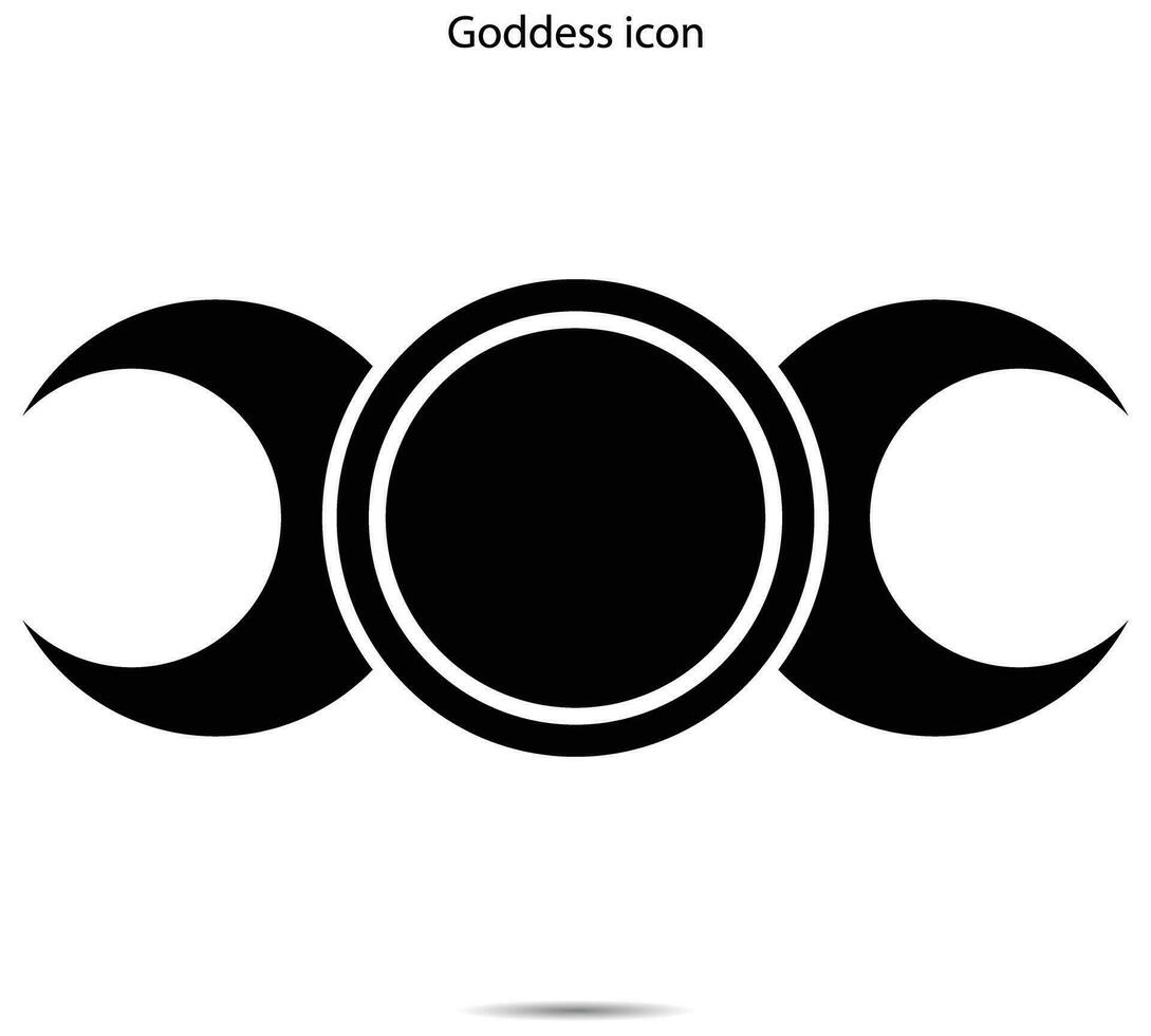 diosa icono, vector ilustrador