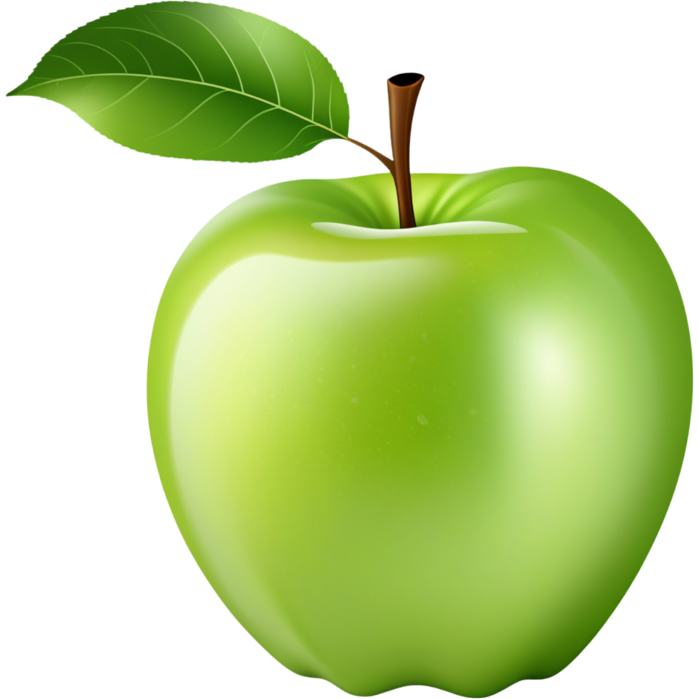 AI generated Green fruit apple natural food. AI Generative png