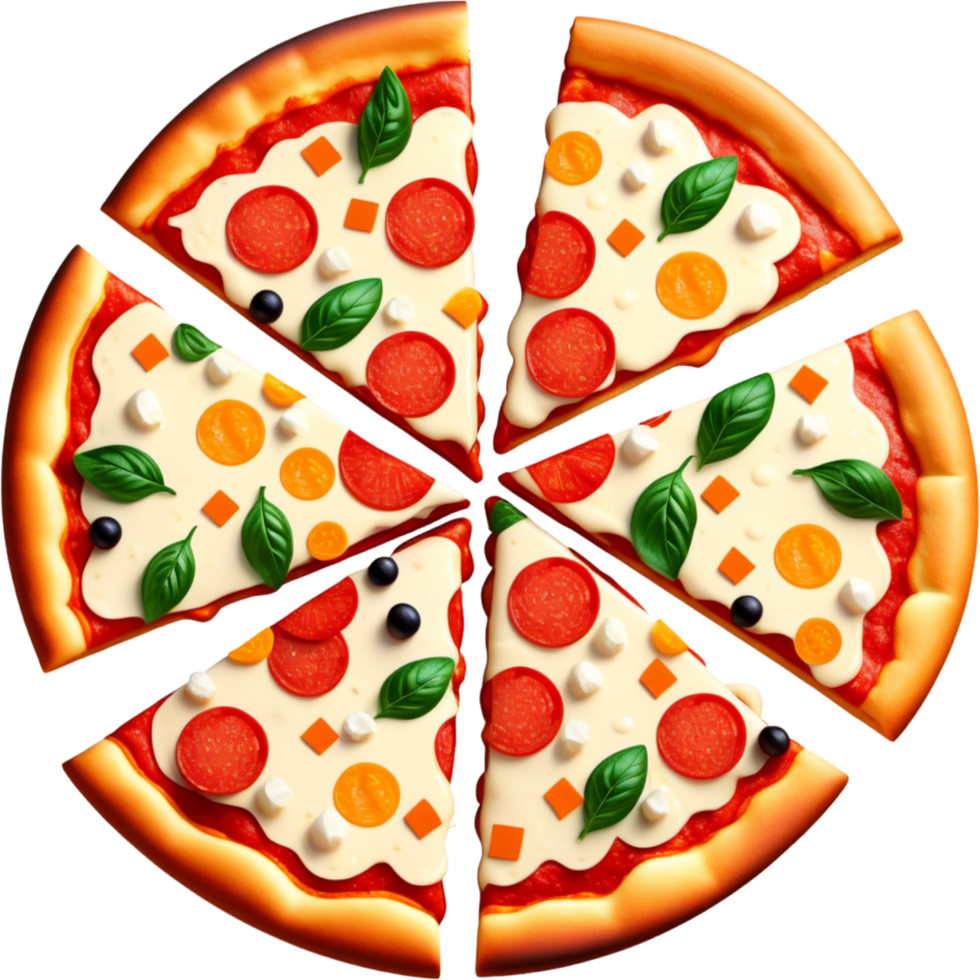 AI generated Pizza slice with delicious topping. AI Generative png