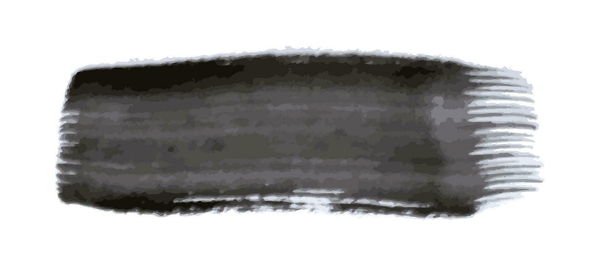Black grunge brush strokes vector