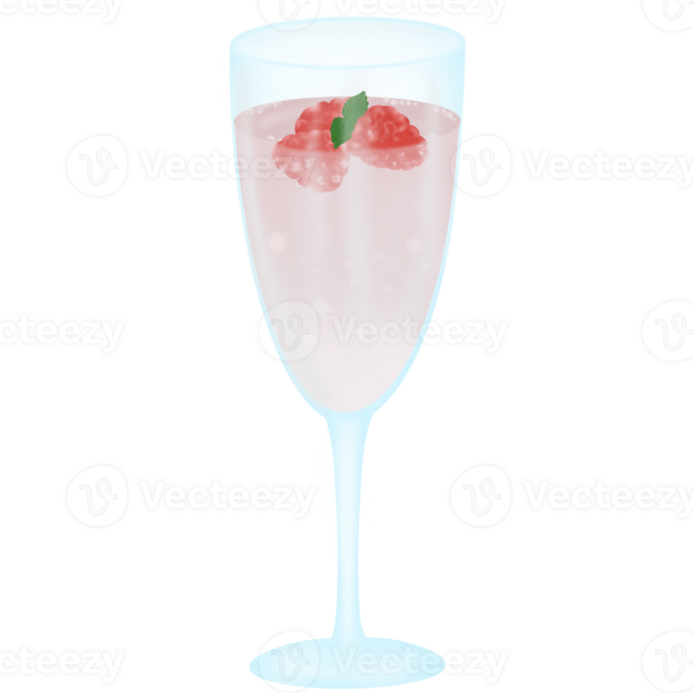 champagne glass, for New Year's celebrations and parties. png