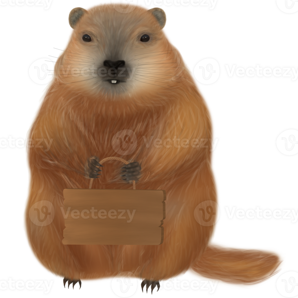 Groundhog Day, perfect for celebrating both winter and the impending arrival of spring. Ready to predict the seasons with charm, whether amidst the cold or as the leaves begin to flourish. png